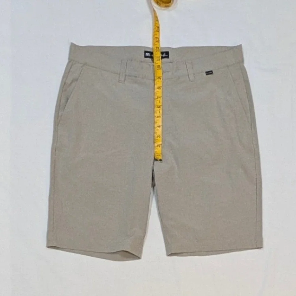 Travis Mathew Beck Shorts Men's 36 Khaki Tan Golf Lifestyle